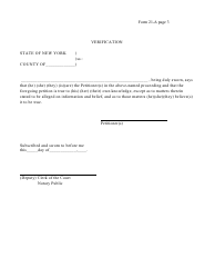 Form 21-A Petition for Temporary Guardianship - New York, Page 3