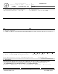 Document preview: FLRA Form 22 Charge Against an Agency
