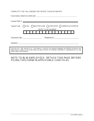 BLM Form 3830-5a Maintenance Fee Payment Form for Placer Mining Claims, Page 3