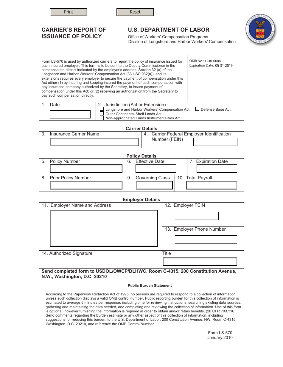 form-ls-570-download-fillable-pdf-or-fill-online-carrier-s-report-of