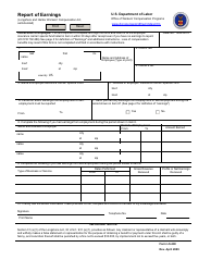 Document preview: Form LS-200 Report of Earnings