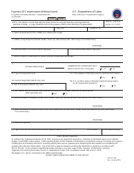 Form LS-206 Payment of Compensation Without Award