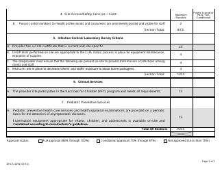 Form DHCS4494 Facility Review Scoring Summary Sheet - California, Page 3