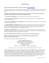 Minnesota Nonprofit Corporation Articles of Dissolution - Minnesota, Page 2