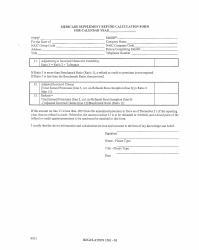 Medicare Supplement Refund Calculation Form - Delaware, Page 2