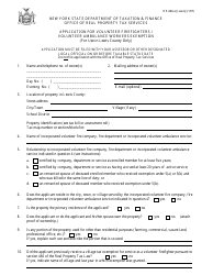 Document preview: Form RP-466-E [LEWIS] Application for Volunteer Firefighters / Volunteer Ambulance Workers Exemption (For Use in Lewis County Only) - New York