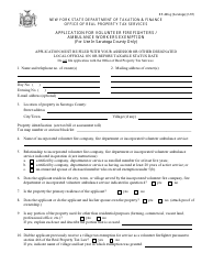 Form RP-466-G [SCHOHARIE] Application for Volunteer Firefighters / Ambulance Workers Exemption (For Use in Saratoga County Only) - New York