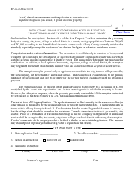 Form RP-466-I [ALBANY] Application for Volunteer Firefighters / Volunteer Ambulance Workers Exemption (For Use in Albany County Only) - New York, Page 2