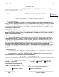 Form RP-477-a Application for Real Property Tax Exemption for Air Pollution Control Facilities - New York, Page 2