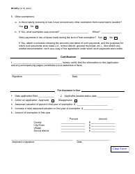 Form RP-485-P Application for Real Property Tax Exemption on Commercial, Business or Industrial Property in an Economic Transformation Area - New York, Page 2