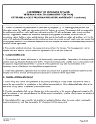 VA Form 10-10145 Veterans Choice Program Provider Agreement, Page 4