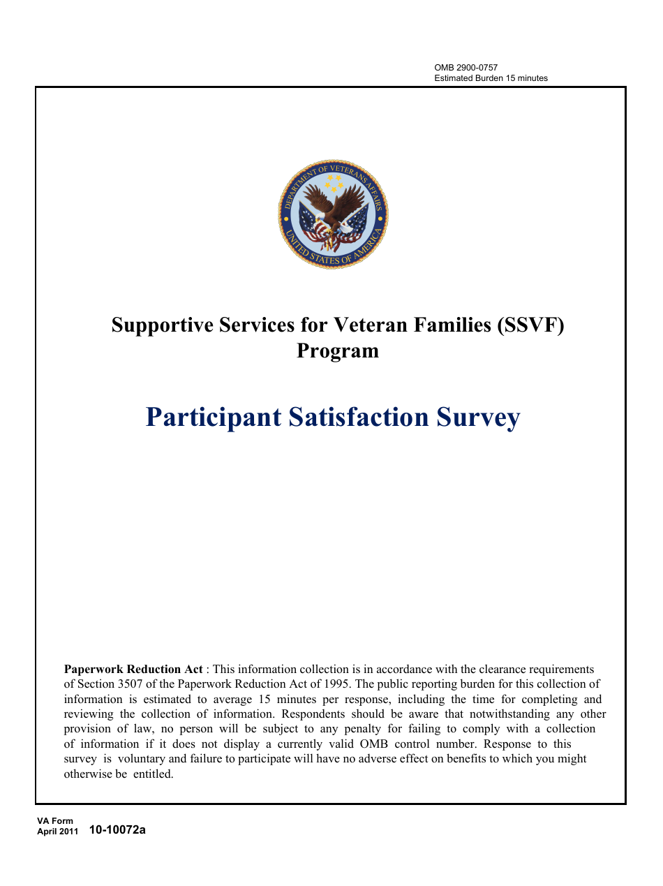 VA Form 10-10072A - Fill Out, Sign Online And Download Fillable PDF ...