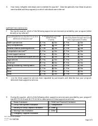 VA Form 10-10072B Quarterly Grantee Performance Report - Supportive Services for Veteran Families (SSVF) Program, Page 2