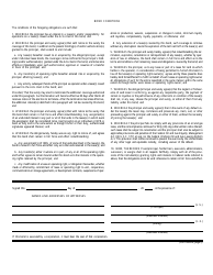 BLM Form 3000-4 Oil and Gas or Geothermal Lease Bond, Page 2