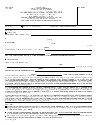 BLM Form 3000-4a Oil and Gas or Geothermal Exploration Bond