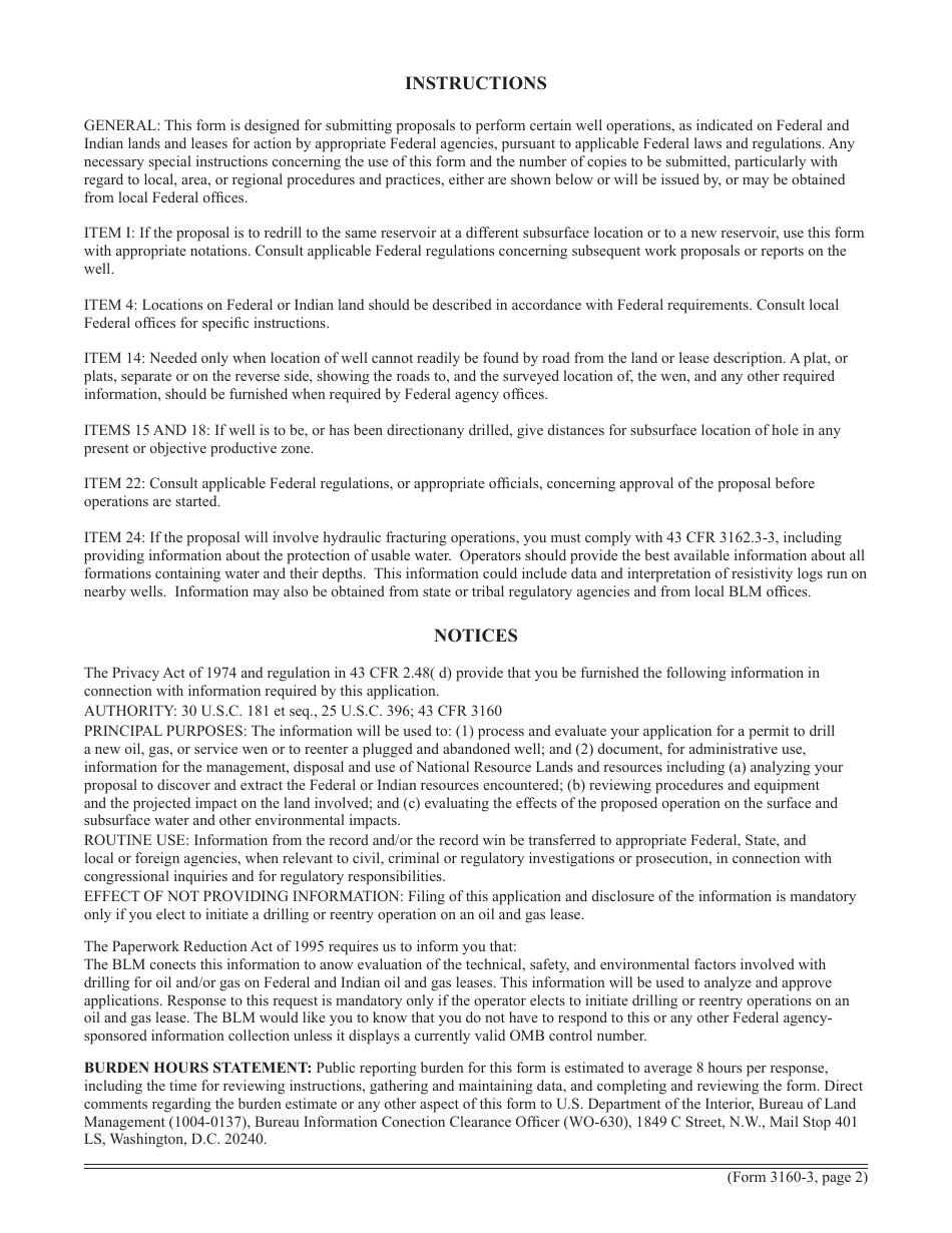 BLM Form 3160-3 Application for Permit to Drill or Reenter, Page 2