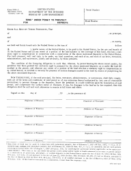 Document preview: BLM Form 3104-5 Bond Under Permit to Prospect for Deposits