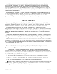 VA Form 10-0094E Dental Education Affiliation Agreement Between Department of Veterans Affairs (VA) as the Sponsoring Institution, and a School of Dentistry and Its Affiliated Institutions, Page 2