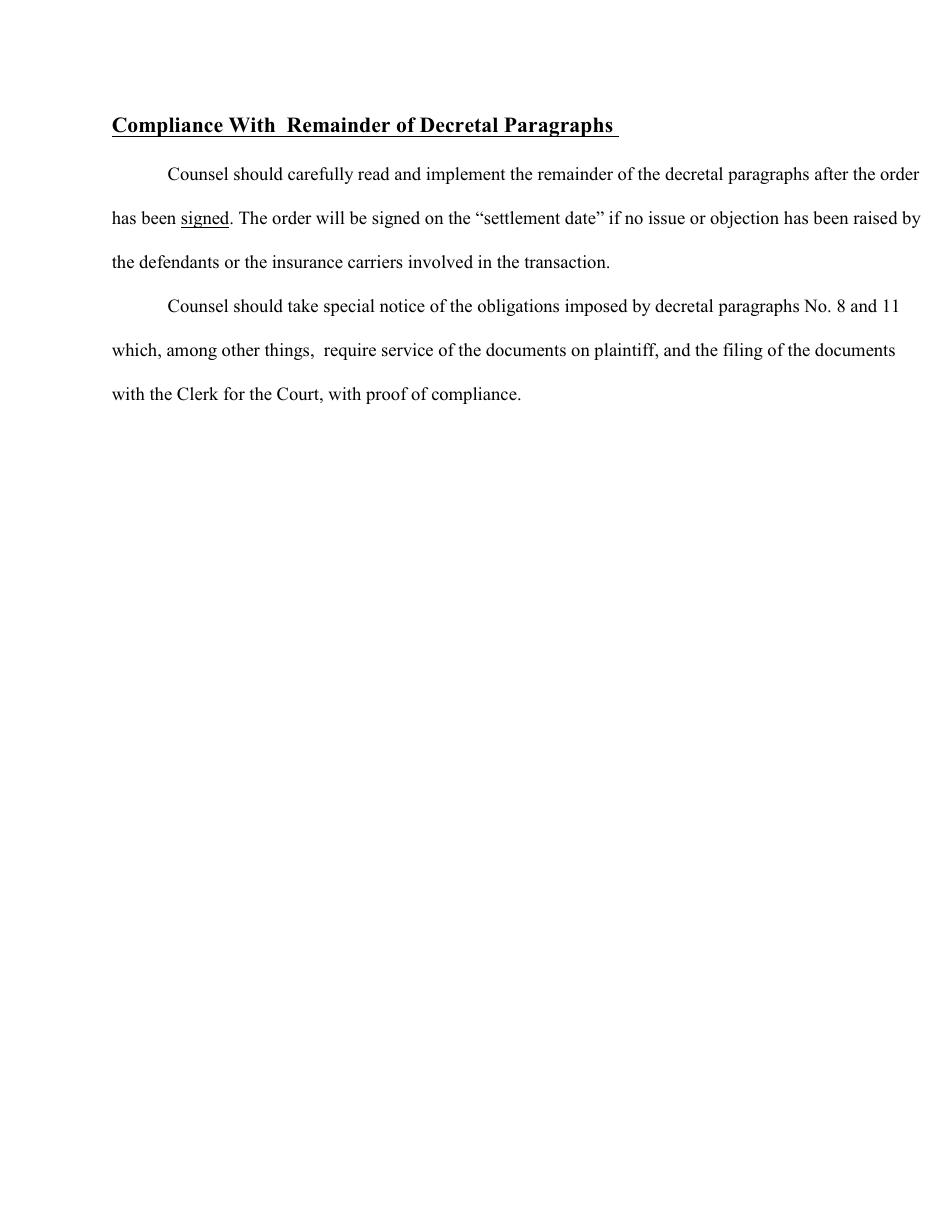 Compromise Order for a Structured Settlement - Bronx County, New York, Page 16
