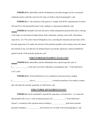 Compromise Order for a Structured Settlement - Bronx County, New York, Page 2