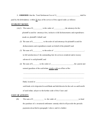 Compromise Order for a Structured Settlement - Bronx County, New York, Page 5