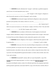 Compromise Order for a Structured Settlement - Bronx County, New York, Page 6