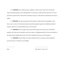 Complex Order for a Structured Settlement Form - New York, Page 10