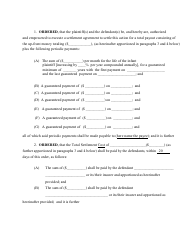 Complex Order for a Structured Settlement Form - New York, Page 4