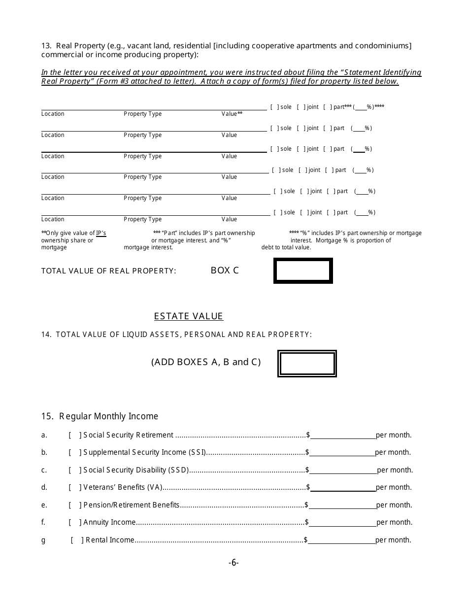 Initial Report Template - New York, Page 6
