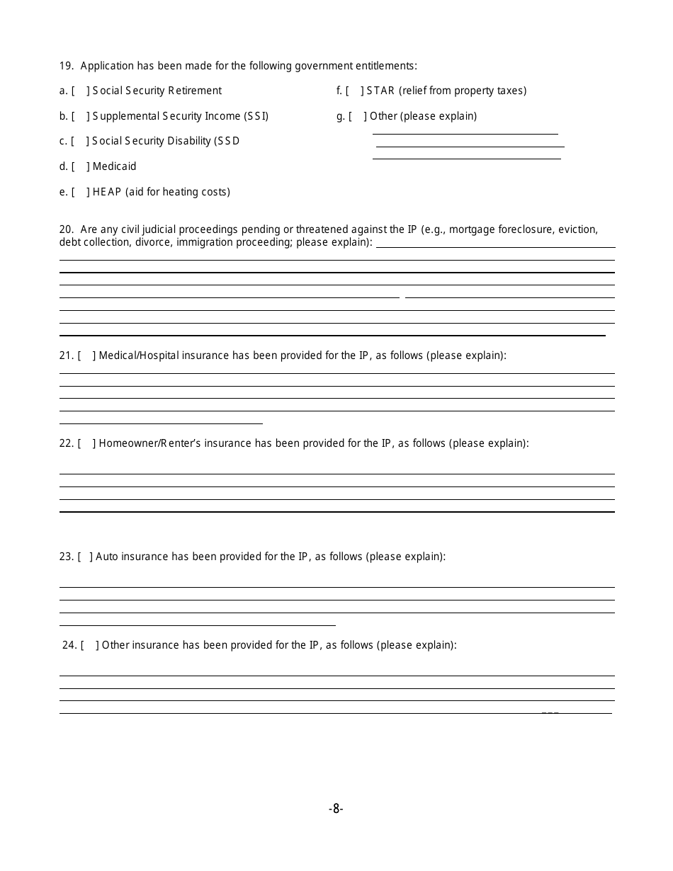 Initial Report Template - New York, Page 8