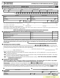 Form MV-950 Affirmation of Repossession and Bill of Sale - New York