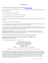 Assignment of Registration of Trademark, Service Mark, Certification Mark or Collective Mark - Minnesota, Page 2