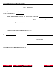 Form AO110 Subpoena to Testify Before a Grand Jury, Page 2