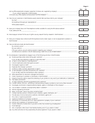 Questionnaire Regarding Activities in North Dakota During the Past Ten Years Form - North Dakota, Page 3