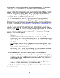 FCC Form 461 Rural Health Care (Rhc) Universal Service Healthcare Connect Fund Request for Services Form, Page 10