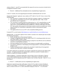 FCC Form 461 Rural Health Care (Rhc) Universal Service Healthcare Connect Fund Request for Services Form, Page 13