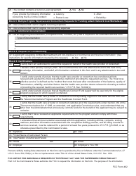 FCC Form 462 Rural Health Care (Rhc) Universal Service. Healthcare Connect Fund. Funding Request Form, Page 2