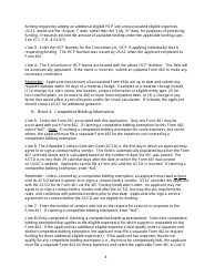 FCC Form 462 Rural Health Care (Rhc) Universal Service. Healthcare Connect Fund. Funding Request Form, Page 9