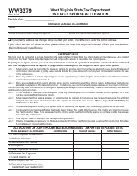 Document preview: Form WV/8379 Injured Spouse Allocation - West Virginia