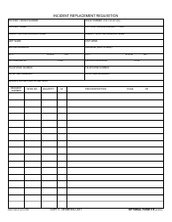 Optional Form 315 Incident Replacement Requisition, Page 5
