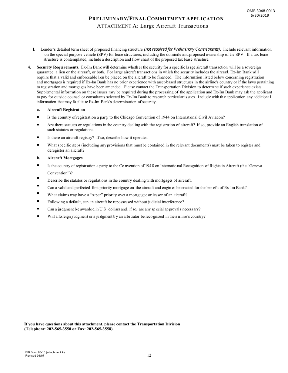 Application for Long-Term Loan or Guarantee, Page 12