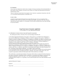 Application for Long-Term Loan or Guarantee, Page 16