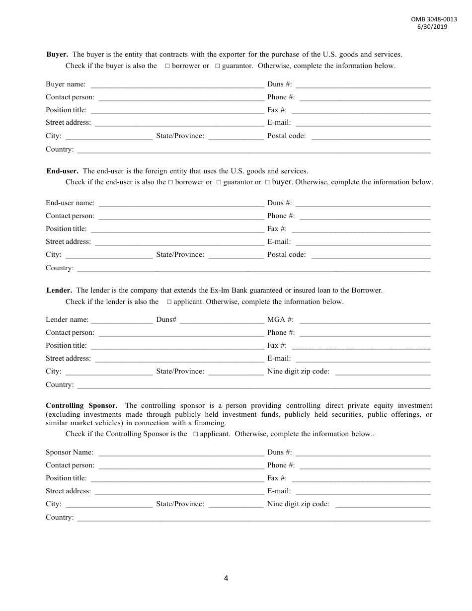 Application for Long-Term Loan or Guarantee, Page 4