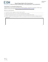 Form EIB-03-02 Application for Medium-Term Insurance or Guarantee, Page 14