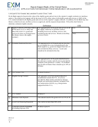 Form EIB-03-02 Application for Medium-Term Insurance or Guarantee, Page 6