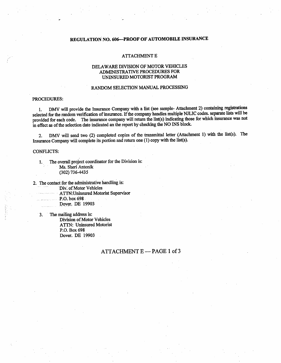 Form FR-4 Assigned Risk Insurance Certification Request - Delaware, Page 12
