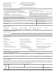 Form TPG-198 Request for Real Estate or Uniform Commercial Code (Ucc) Lien Payoff Amount - Connecticut
