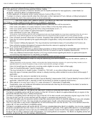 Form MC05 Military Verification and Referral Form - California, Page 2