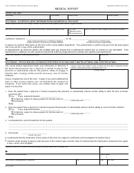 Document preview: Form MC61 Medical Report - California
