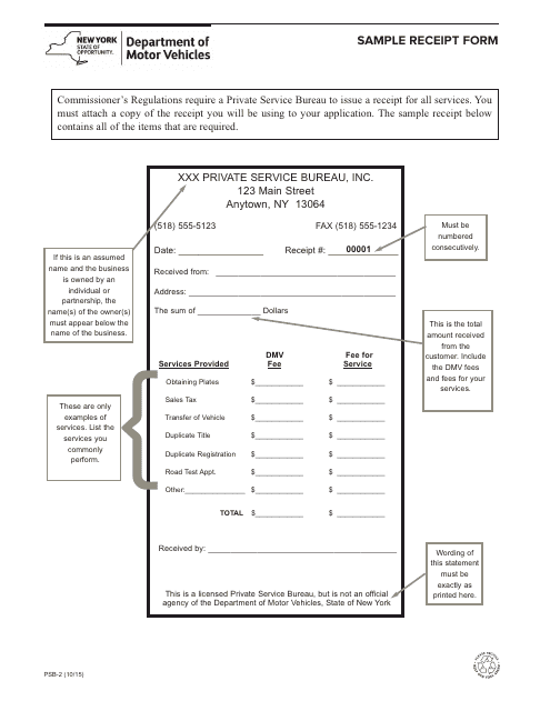 form-psb-2-download-printable-pdf-or-fill-online-sample-receipt-form